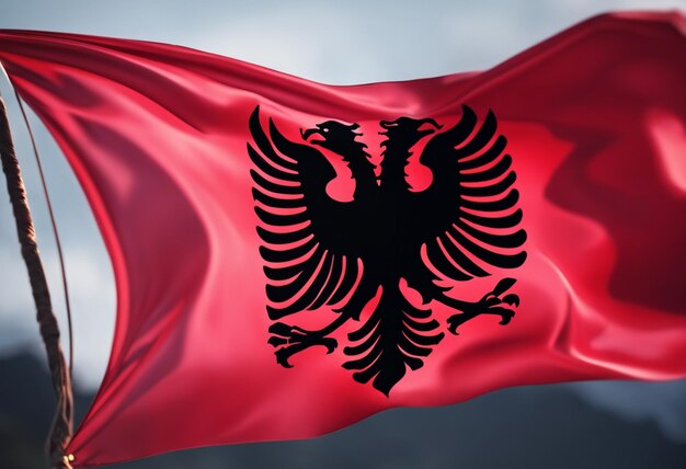 flag of Albania