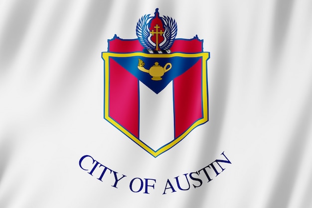 Flag of Austin city, Texas (US) 