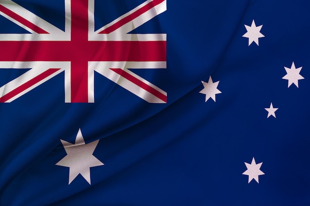 Flag of Australia 3d illustration of the Australia flag waving