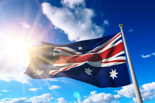 Flag of australia vector illustration