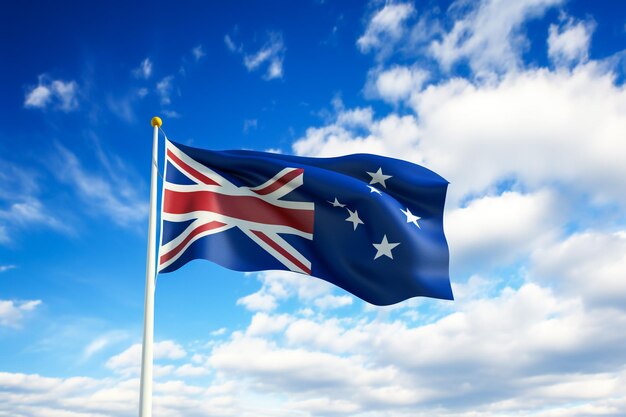 Flag of australia vector illustration