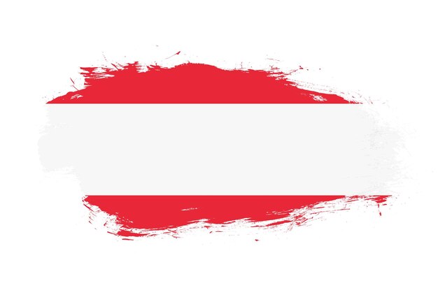 Флаг австрии на фоне белой кисти