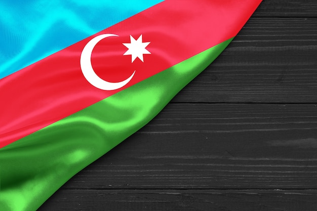 Flag of Azerbaijan copy space