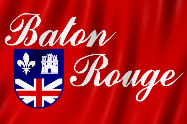 Photo flag of baton rouge city, louisiana (us)