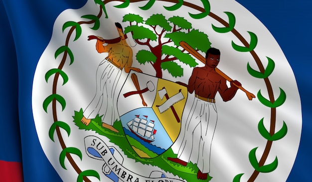 Photo flag of belize