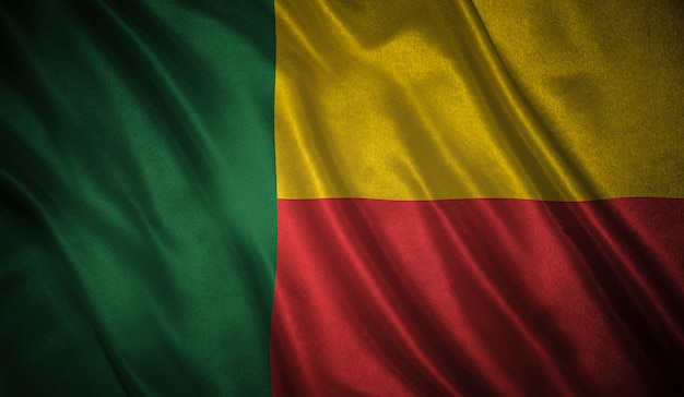 Flag of Benin background