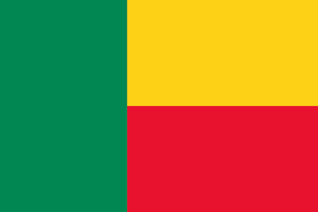 Photo flag of benin flag nation