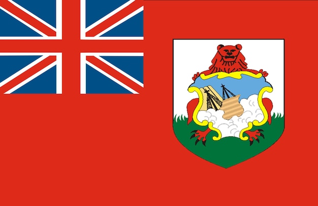 Photo flag of bermuda the bermudas or somers isles national bermuda flag