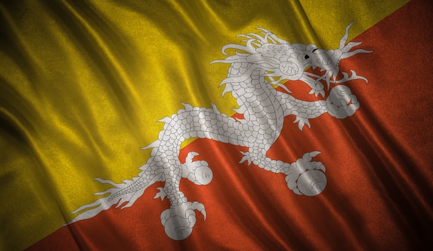 Flag of Bhutan background