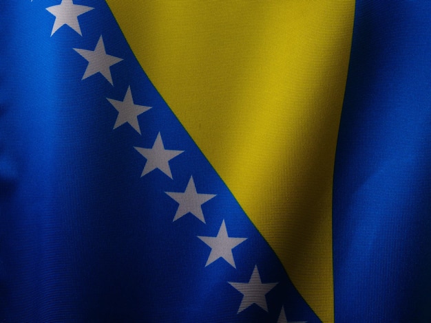 Photo flag of bosnia and herzegovina