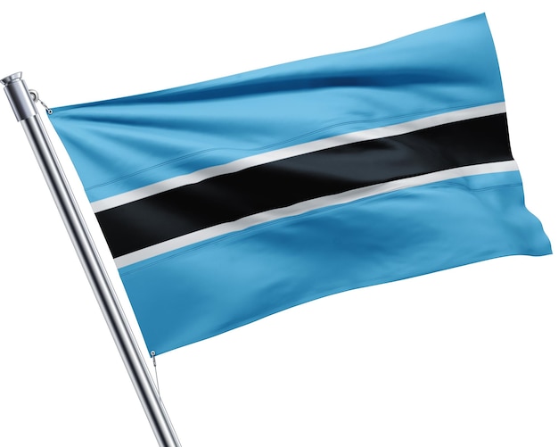 A flag of the botswana flag