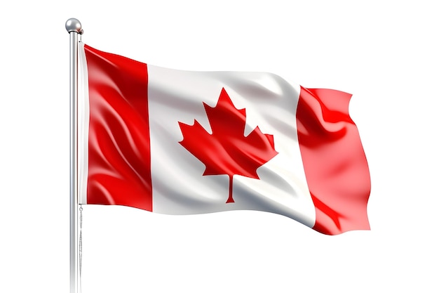 The flag of canada on a flagpole