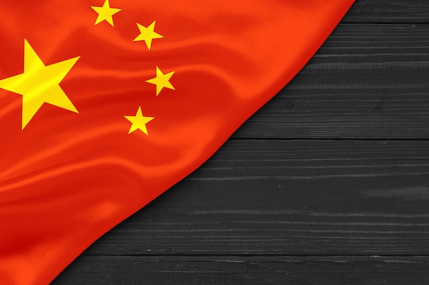 Photo flag of china copy space