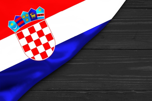 Flag of Croatia place for text cope space