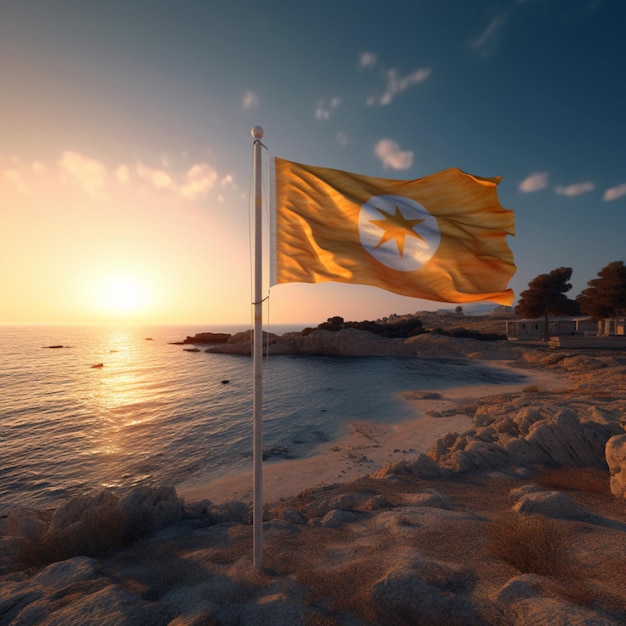 キプロスの国旗高品質 4k ウルトラ h