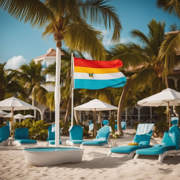 Flag Day The Aruba Beach Club Resort wallpaper