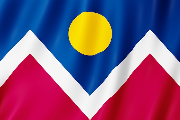 Flag of Denver city, Colorado (US)