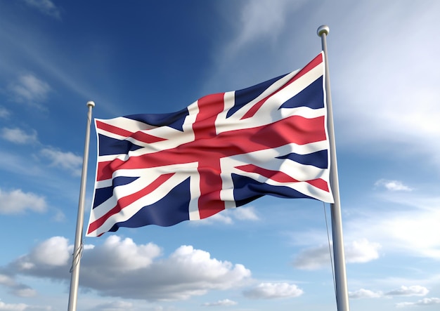 flag of england at the top photo high quality