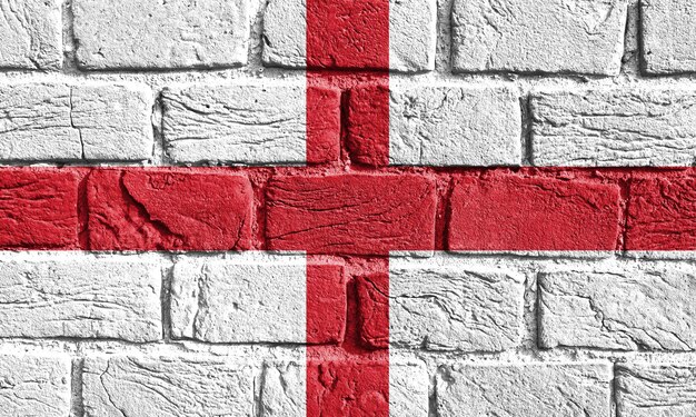 Flag of England on the wall