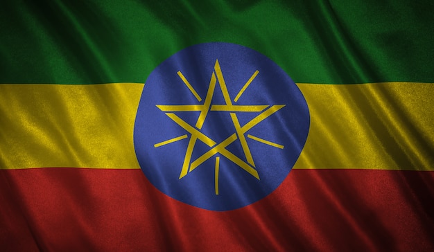 Photo flag of the ethiopia