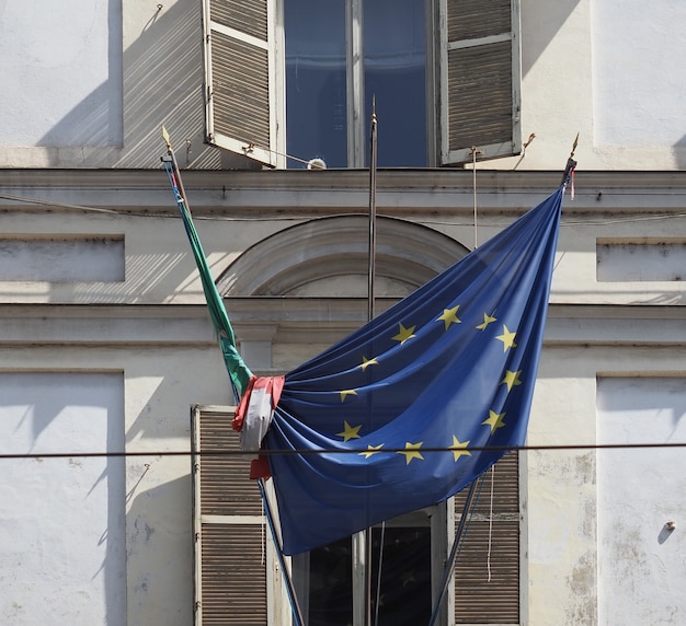 Photo flag of the european union (eu)