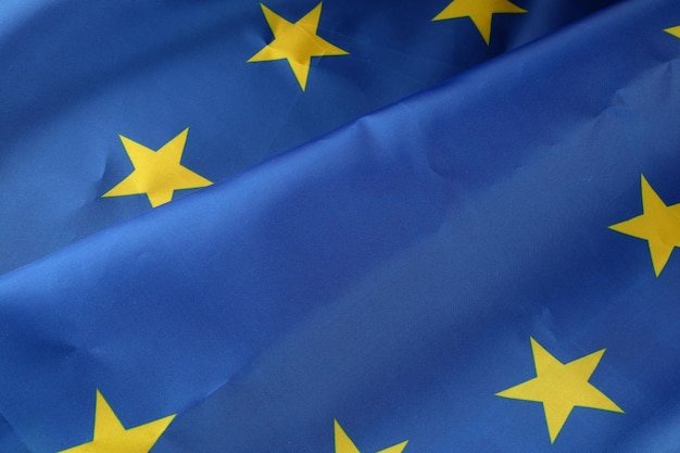 Флаг Европейского Союза из шелка
