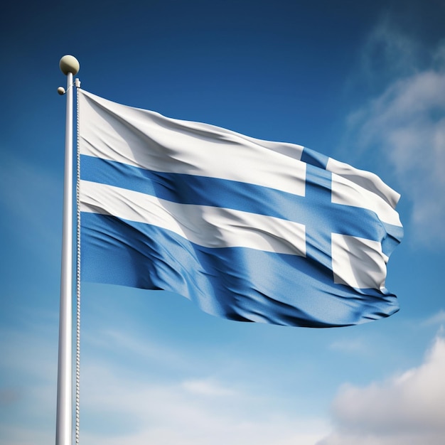 Flag of Finland high quality 4k ultra