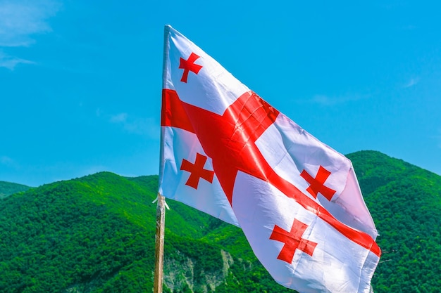 Photo flag of georgia