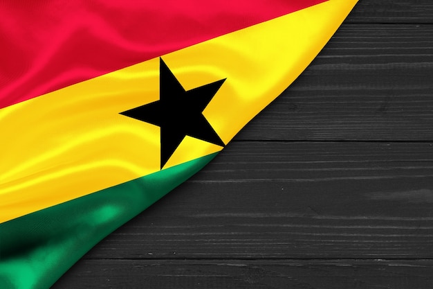 Flag of Ghana copy space