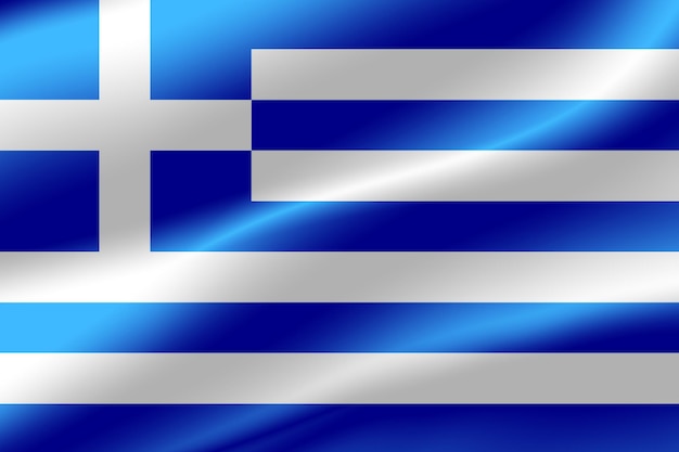 Flag of Greece as the background.