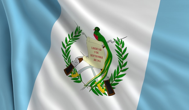 Photo flag of guatemala