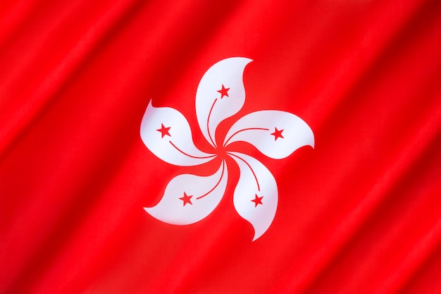 Photo flag of hong kong