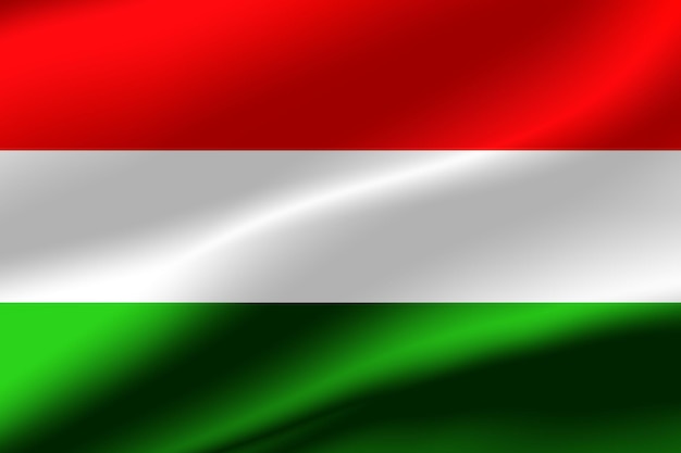 Flag of Hungary as the background.