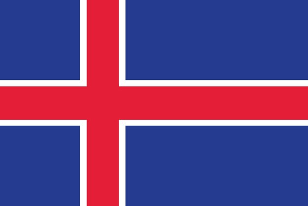 Flag of Iceland illustration Icelandic flag