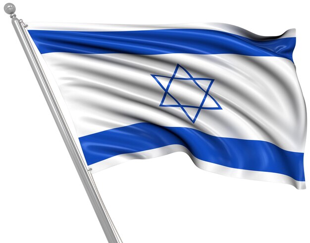 Photo flag of israel