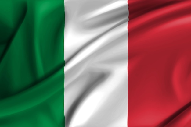 Flag of Italy 3d model