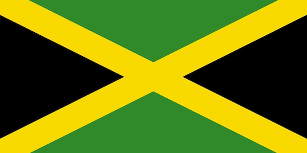 자메이카의 발 (Jamaican flag on fabric surface)