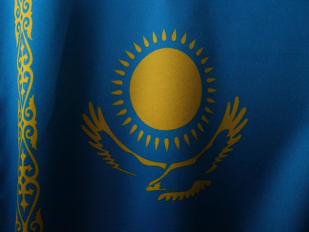 Photo flag of kazakhstan