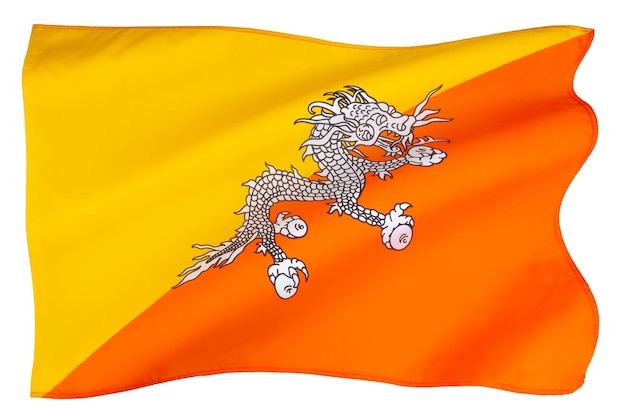 Flag of the kingdom of bhutan