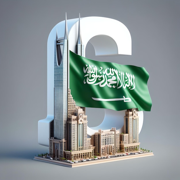 the flag of the kingdom of Saudi Arabia