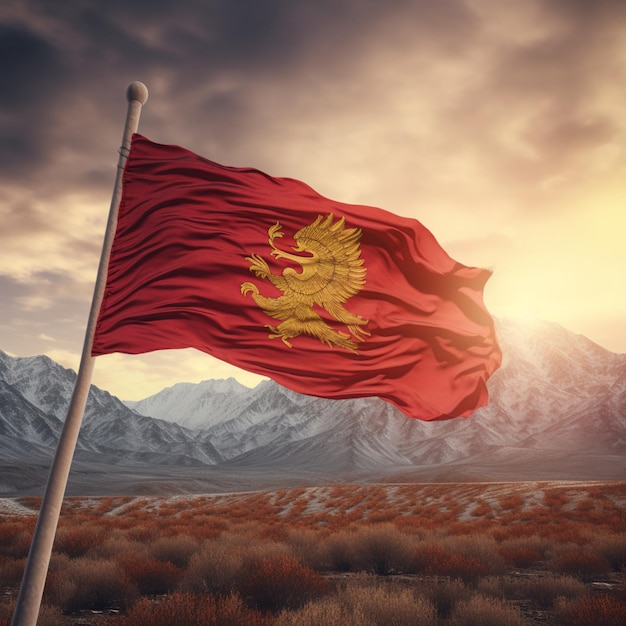 Flag of Kyrgyzstan high quality 4k ult