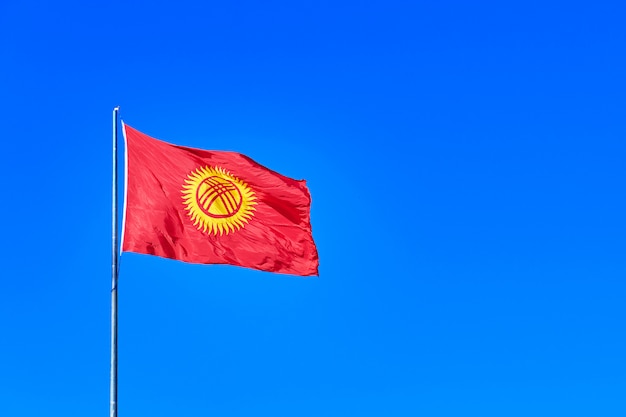 キルギスタンの旗。
