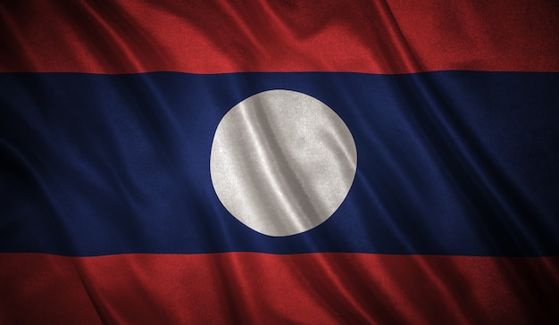 Photo flag of the laos