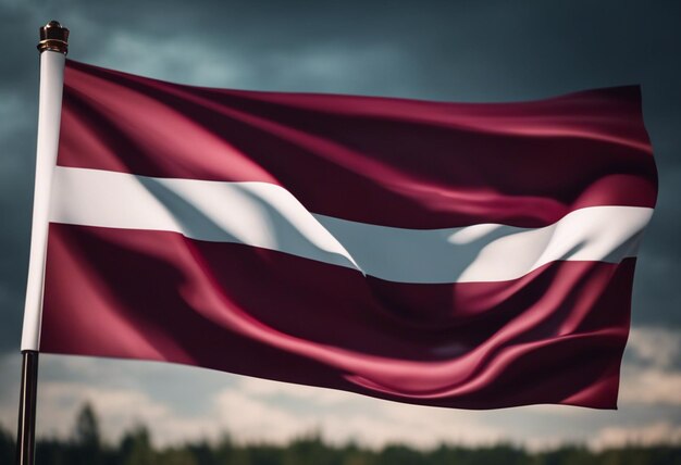 Photo flag of latvia