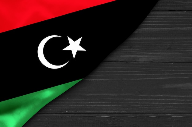 Flag of Libya copy space