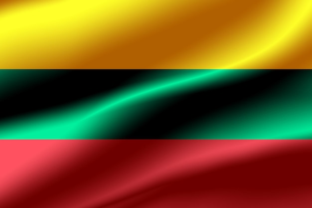 Flag of Lithuania as the background.