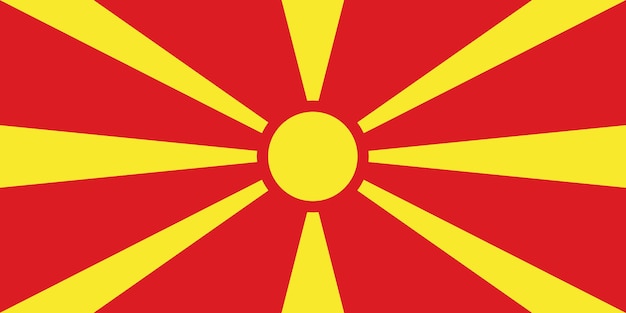 마케도니아의 국기