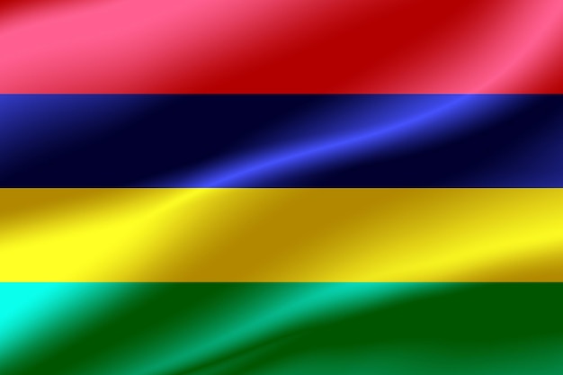 Flag of Mauritius as the background