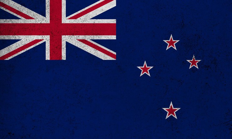 Flag New Zealand grunge texture