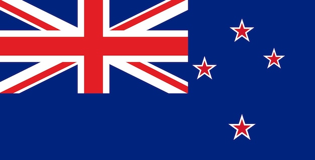 Flag of New Zealand New Zealand flag on fabric surface Country in Oceania